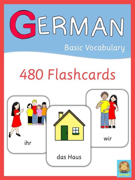 German Flashcards Printable
